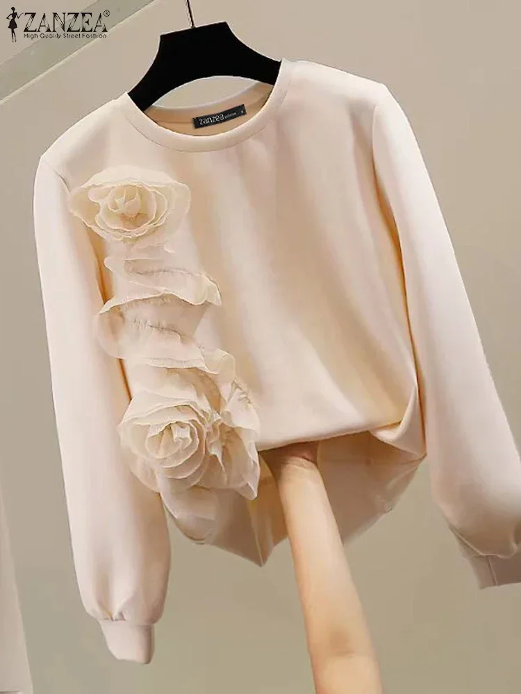 ZANZEA 2025 Fashion Women O-Neck Hoodies Solid Sweatshirts Casual Long Puff Sleeve Knitted Pullovers Vintage 3D Flowers Sweaters
ZANZEA 2025 Fashion Women O-Neck Hoodies Solid Sweatshirts Casual Long Puff Sleeve Knitted Pullovers Vintage 3D Flowers Sweaters