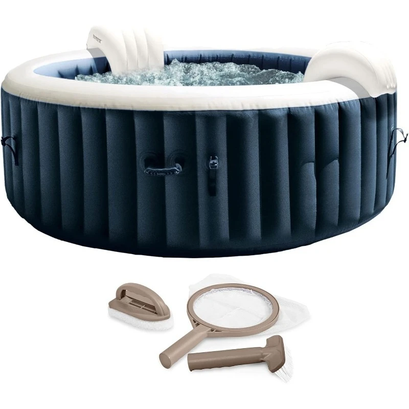 28429EP Портативная надувная гидромассажная ванна PureSpa Plus Bubble Jet Spa, 77 x 28 и комплект для обслуживания гидромассажной ванны PureSpa с щеткой, S
28429EP Портативная надувная гидромассажная ванна PureSpa Plus Bubble Jet Spa, 77 x 28 и комплект для обслуживания гидромассажной ванны PureSpa с щеткой, S