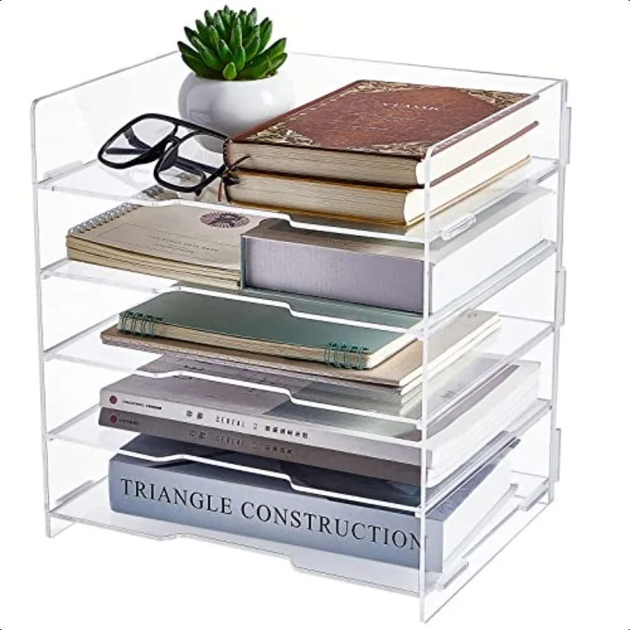 5 Tiers Acrylic Paper Organizers Office Desk Organizers and Accories Paper Organizer for Desk Clear Office Organization and Sto
5 Tiers Acrylic Paper Organizers Office Desk Organizers and Accories Paper Organizer for Desk Clear Office Organization and Sto