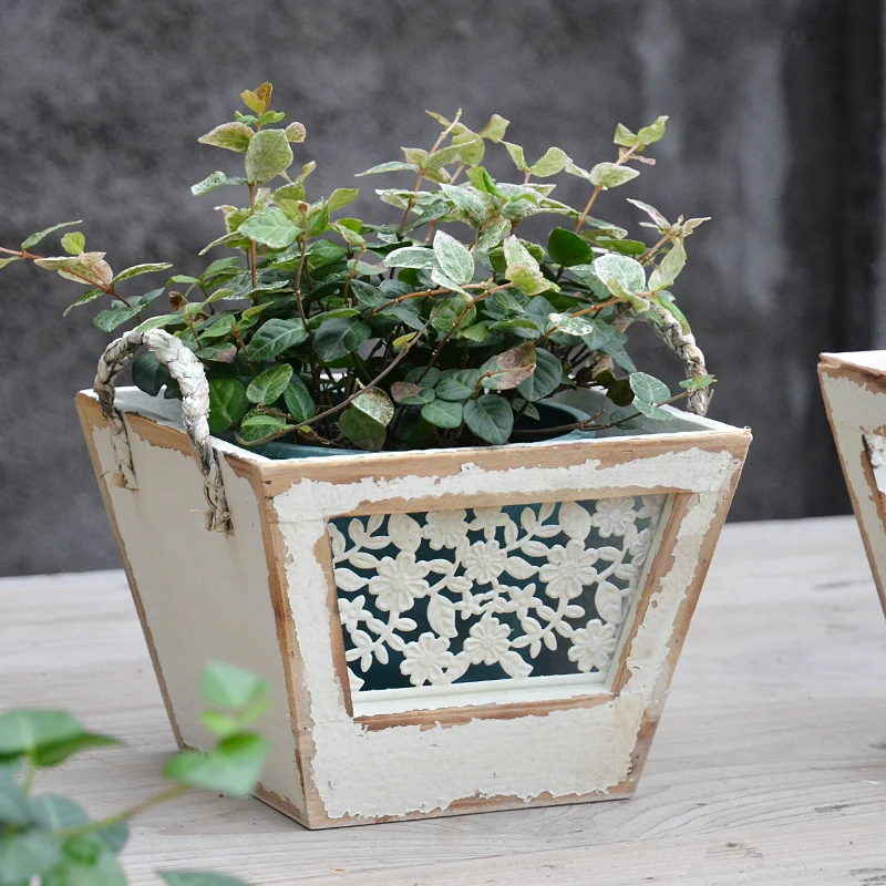 Vintage White Wooden Barrel Planters With Side Handles And Decor Iron Grid Or Blackboard Indoor Outdoor Patio Garden Best Choice
Vintage White Wooden Barrel Planters With Side Handles And Decor Iron Grid Or Blackboard Indoor Outdoor Patio Garden Best Choice