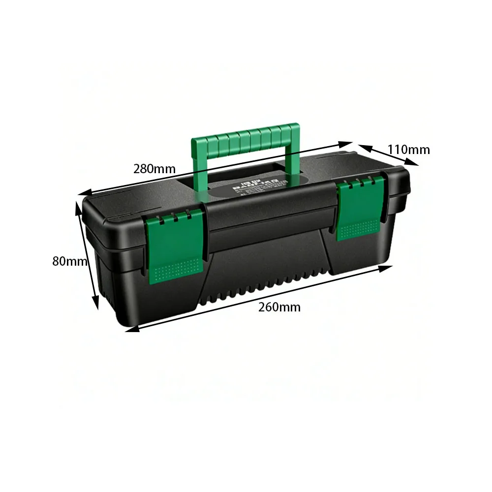 10-Inch Toolbox, Plastic Storage Box, Suitable for Carpentry and Electrical Maintenance, Portable and Thickened
