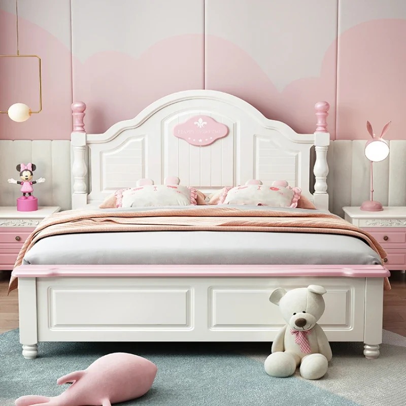 American Princess Pretty Childrens Bed Girls House Modern Villa Loft Bed Queen Size Cama Infantil Bedroom Furniture Luxury 
American Princess Pretty Childrens Bed Girls House Modern Villa Loft Bed Queen Size Cama Infantil Bedroom Furniture Luxury