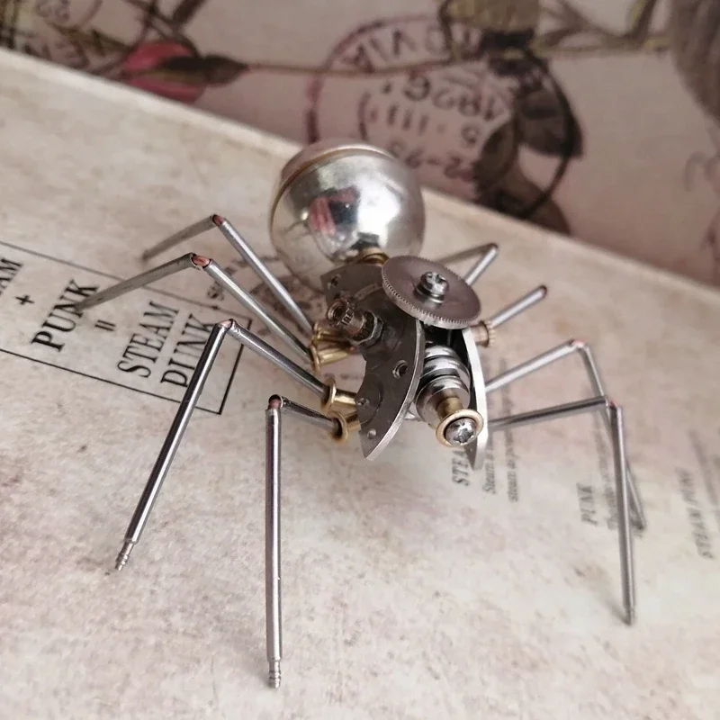 Steampunk Mechanical Insect Simple Small Spider Punk Metal Model Handmade Crafts Creative Decorative Ornaments Gift
Steampunk Mechanical Insect Simple Small Spider Punk Metal Model Handmade Crafts Creative Decorative Ornaments Gift