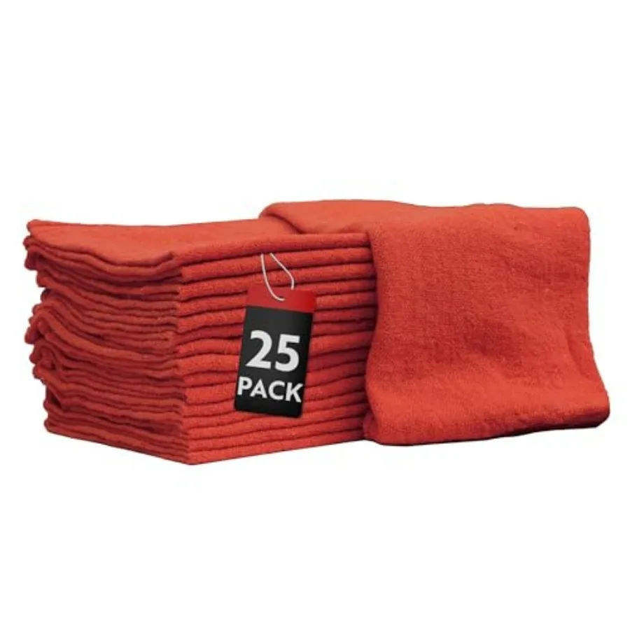 Auto Mechanic Shop Towels 25 Pack Bulk Shop Rags 100% Cotton Size 14"x14" Commercial Grade 25 Pack
Auto Mechanic Shop Towels 25 Pack Bulk Shop Rags 100% Cotton Size 14"x14" Commercial Grade 25 Pack