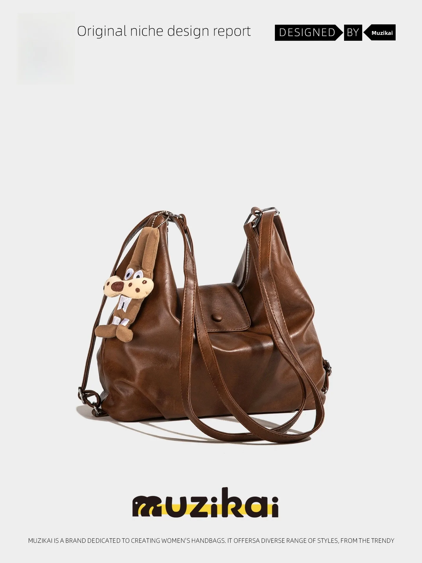 MuziKai Large Capacity Soft Leather Commuter Women's Backpack Retro Style Casual Simple Fashion Spring Summer New Arrival
MuziKai Large Capacity Soft Leather Commuter Women's Backpack Retro Style Casual Simple Fashion Spring Summer New Arrival