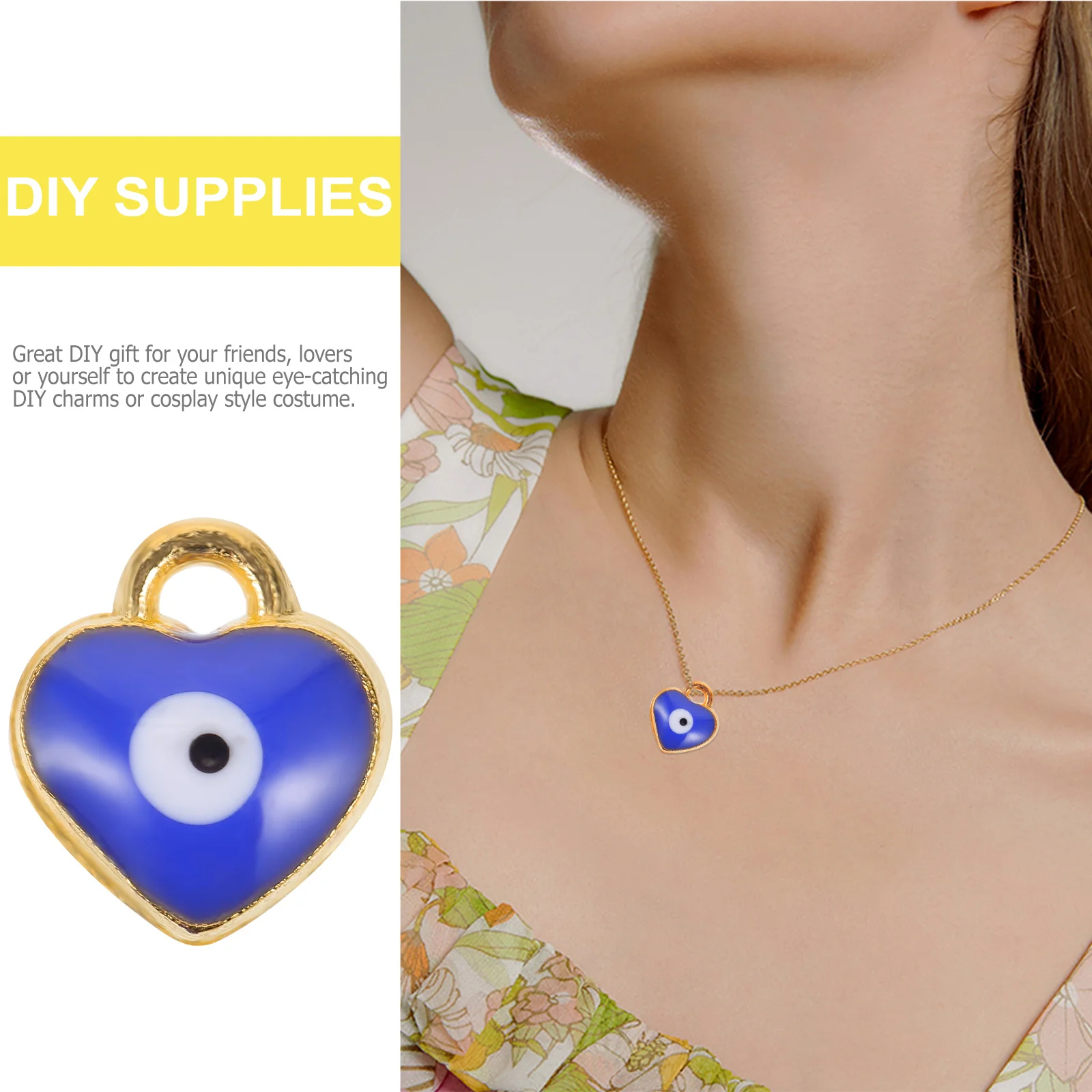 100Pcs DIY Pendants Cost Effective Practical Decorative Jewelry Hanging Supplies Decorative Pendant Heart Shaped Pendants
100Pcs DIY Pendants Cost Effective Practical Decorative Jewelry Hanging Supplies Decorative Pendant Heart Shaped Pendants