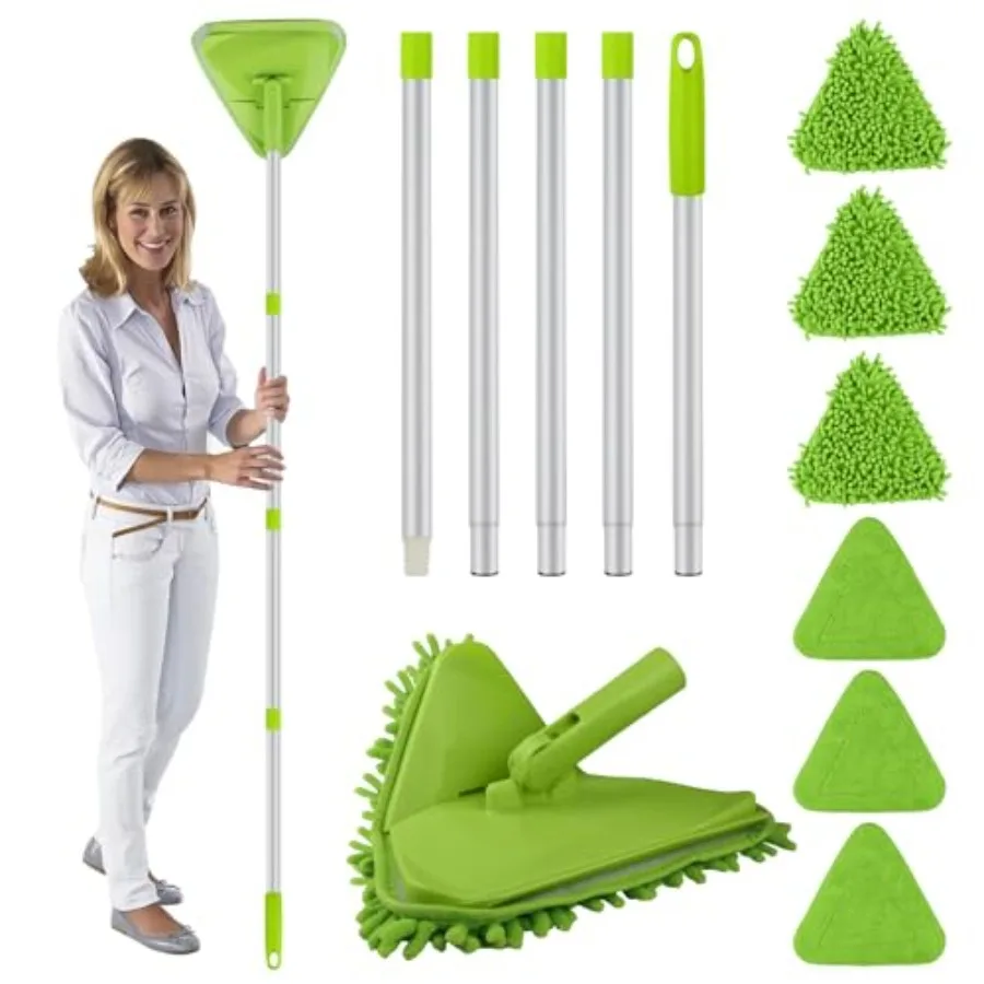Wall and Baseboard Cleaner Mop Tool with 82'' Long Handle 360 Degree Rotating 3-in-1 Ceiling Cleaning Tool Duster for Cleaning
Wall and Baseboard Cleaner Mop Tool with 82'' Long Handle 360 Degree Rotating 3-in-1 Ceiling Cleaning Tool Duster for Cleaning