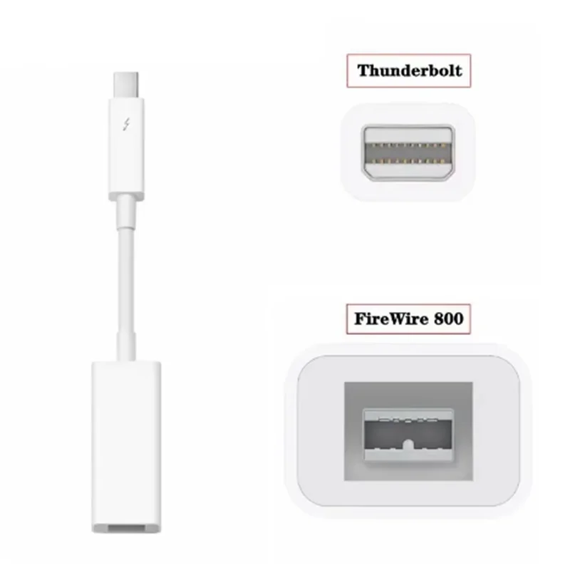Подходит для компьютеров Mac, оснащенных портами Thunderbolt, адаптером Apple Thunderbolt To FireWire 800 Thunderbolt To Fire 1394B
Подходит для компьютеров Mac, оснащенных портами Thunderbolt, адаптером Apple Thunderbolt To FireWire 800 Thunderbolt To Fire 1394B
