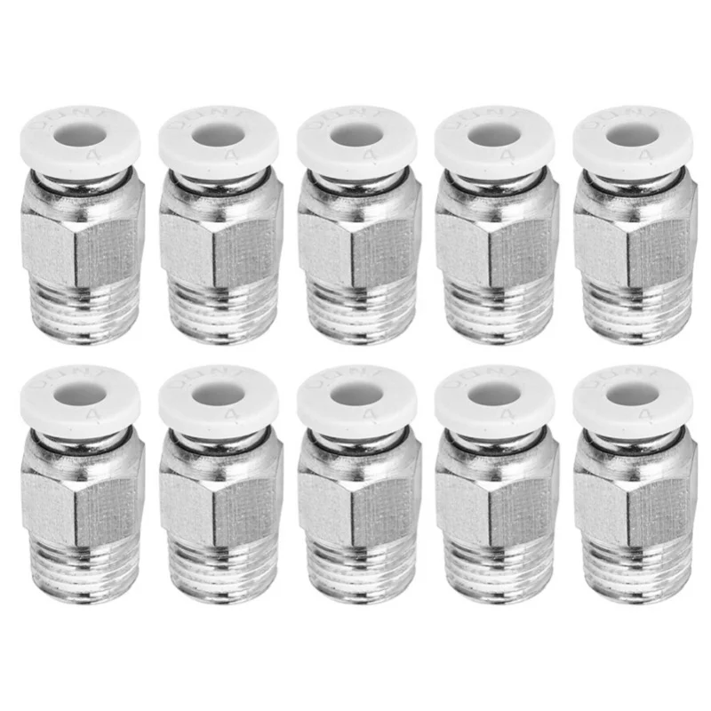 10Pcs Straight Pneumatic Fittings Silver M10 Thread 3D Printer Accessories PC4-01
10Pcs Straight Pneumatic Fittings Silver M10 Thread 3D Printer Accessories PC4-01