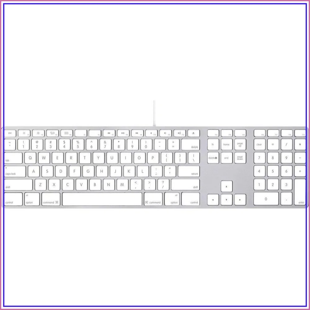 Wired Keyboard with Numeric Keypad Compatible with Mac OS X 10.6.8 & Later (Renewed)
Wired Keyboard with Numeric Keypad Compatible with Mac OS X 10.6.8 & Later (Renewed)