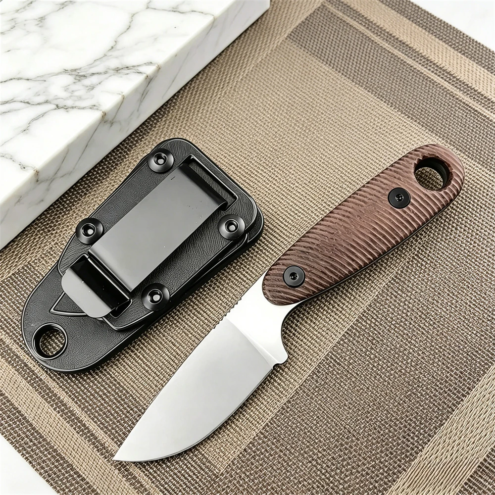 High Quality D2 Steel Full Tang Fixed Blade Knife, G10 Handle Camping Knife, Multi-Purpose Outdoor Hiking Tool with Sheath
High Quality D2 Steel Full Tang Fixed Blade Knife, G10 Handle Camping Knife, Multi-Purpose Outdoor Hiking Tool with Sheath