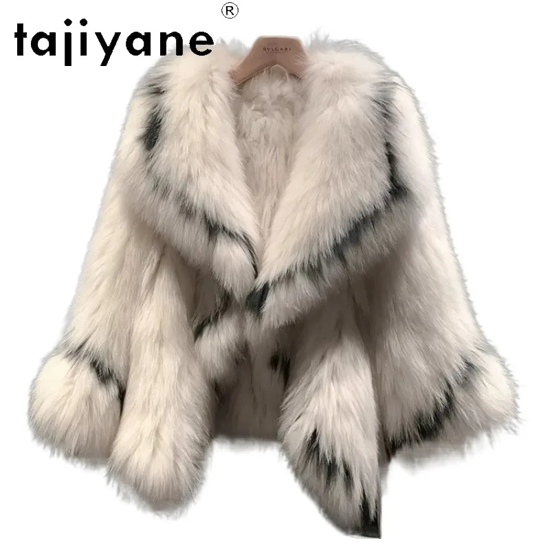 TAJIYANE Double Sided Weaving Fox Fur Coat Womens Furry Cape Coat Batwing Sleeve Fur Jacket Winter Coats of Woman Clothing Haut
TAJIYANE Double Sided Weaving Fox Fur Coat Womens Furry Cape Coat Batwing Sleeve Fur Jacket Winter Coats of Woman Clothing Haut
