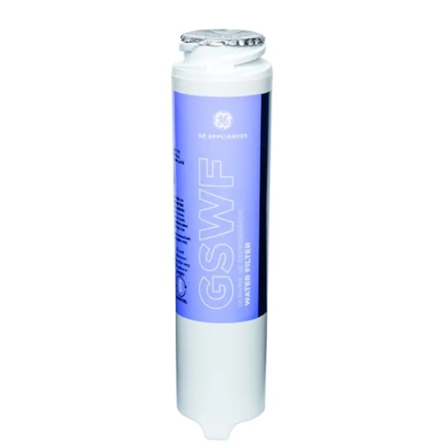 GE GSWF Refrigerator Water Filter Certified to Reduce Lead Sulfur and 50+ Other Impurities Replace Every 6 Months for Best Resu
GE GSWF Refrigerator Water Filter Certified to Reduce Lead Sulfur and 50+ Other Impurities Replace Every 6 Months for Best Resu