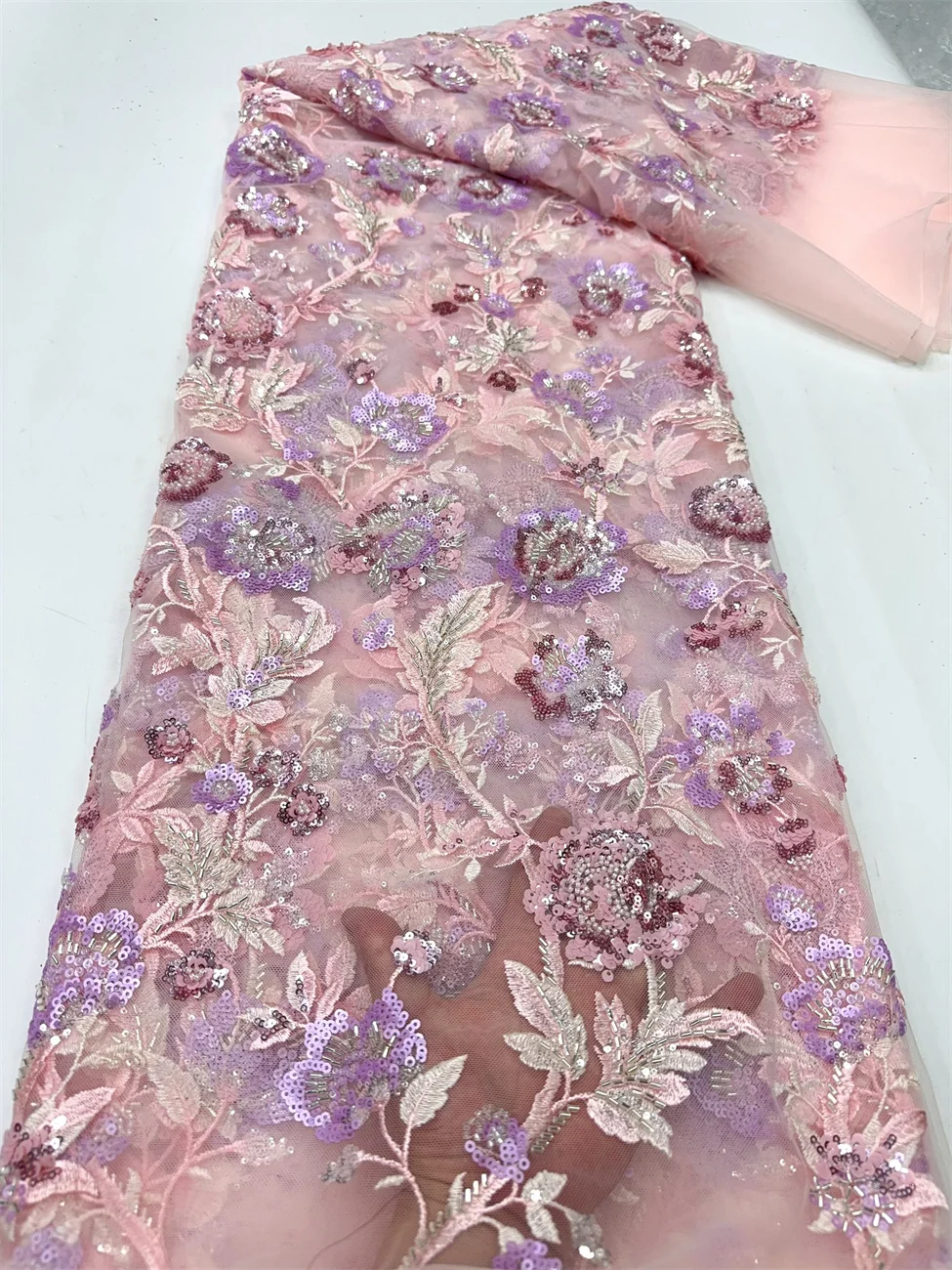 2025 Luxury French Tulle Net Lace with Sequins and Beads African Nigerian Embroidered Lace Fabric Lace Fabric for Sewing
2025 Luxury French Tulle Net Lace with Sequins and Beads African Nigerian Embroidered Lace Fabric Lace Fabric for Sewing