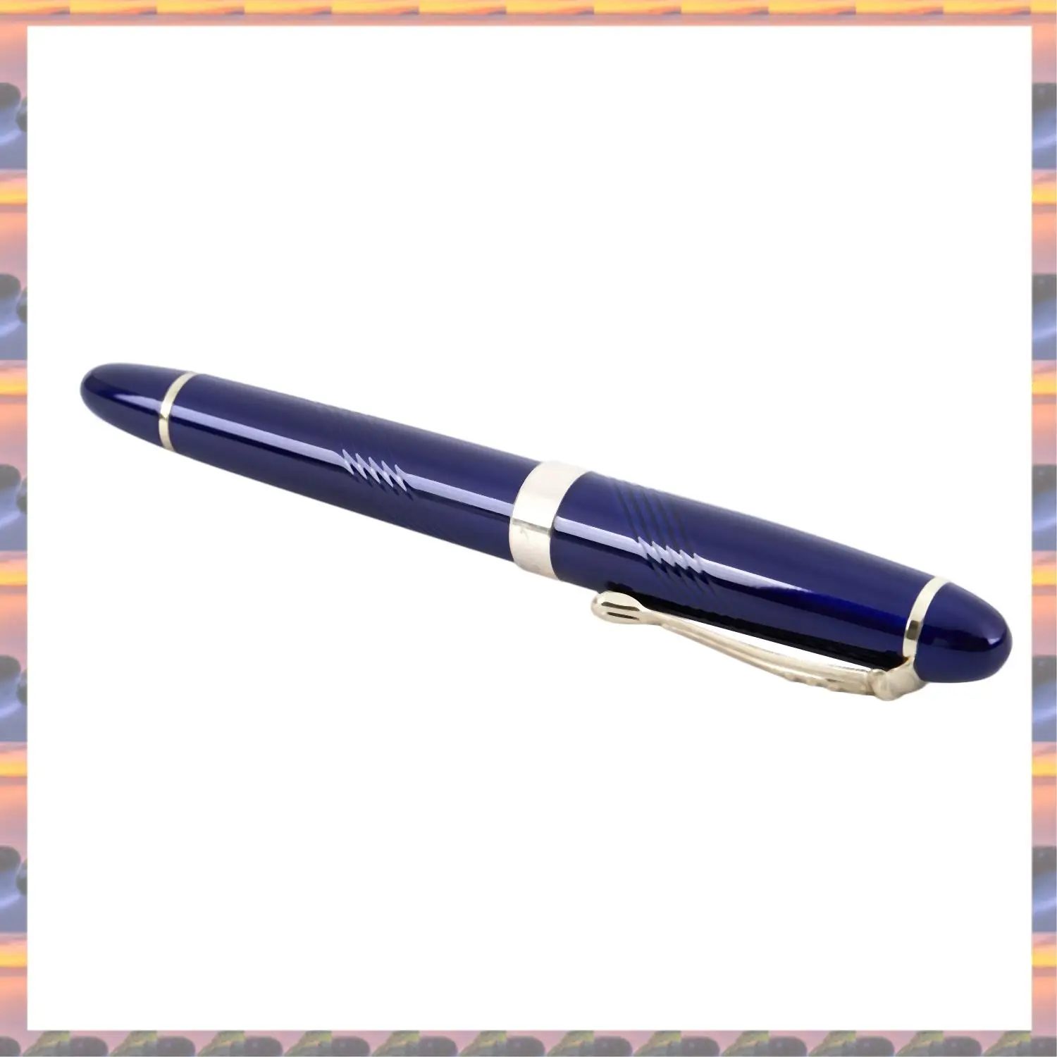 (Срочная распродажа) Перьевая ручка JINHAO X450 18 KGP с широким наконечником 0,7 мм, синяя и перьевая ручка Jinhao 8802 Woody со средним наконечником - красный + черный