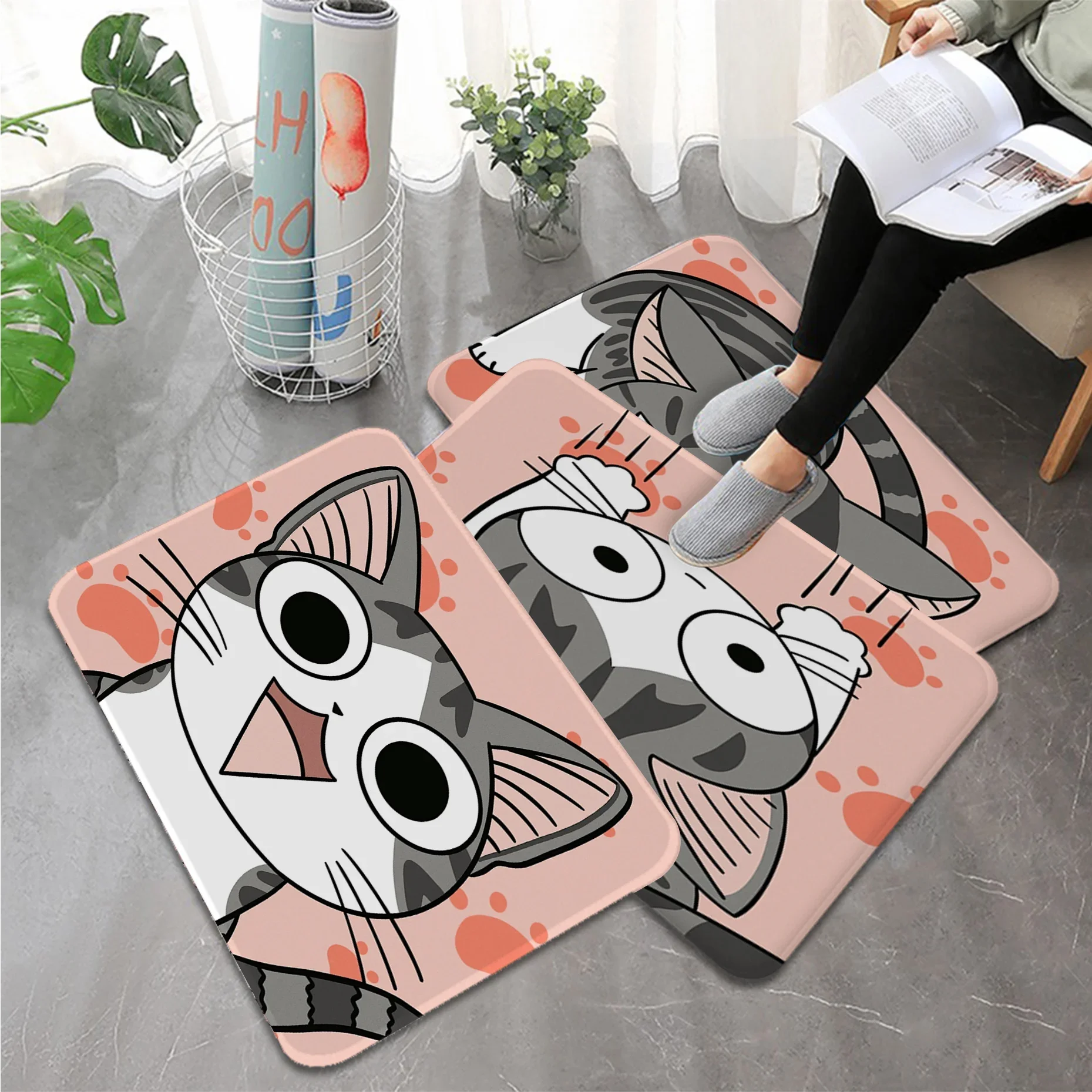 Chi Cat Sweet Floor Mat Bath Mat Nordic Style Home Doormat Bathroom-Toilet Mats Bedroom Welcome Doormat
Chi Cat Sweet Floor Mat Bath Mat Nordic Style Home Doormat Bathroom-Toilet Mats Bedroom Welcome Doormat