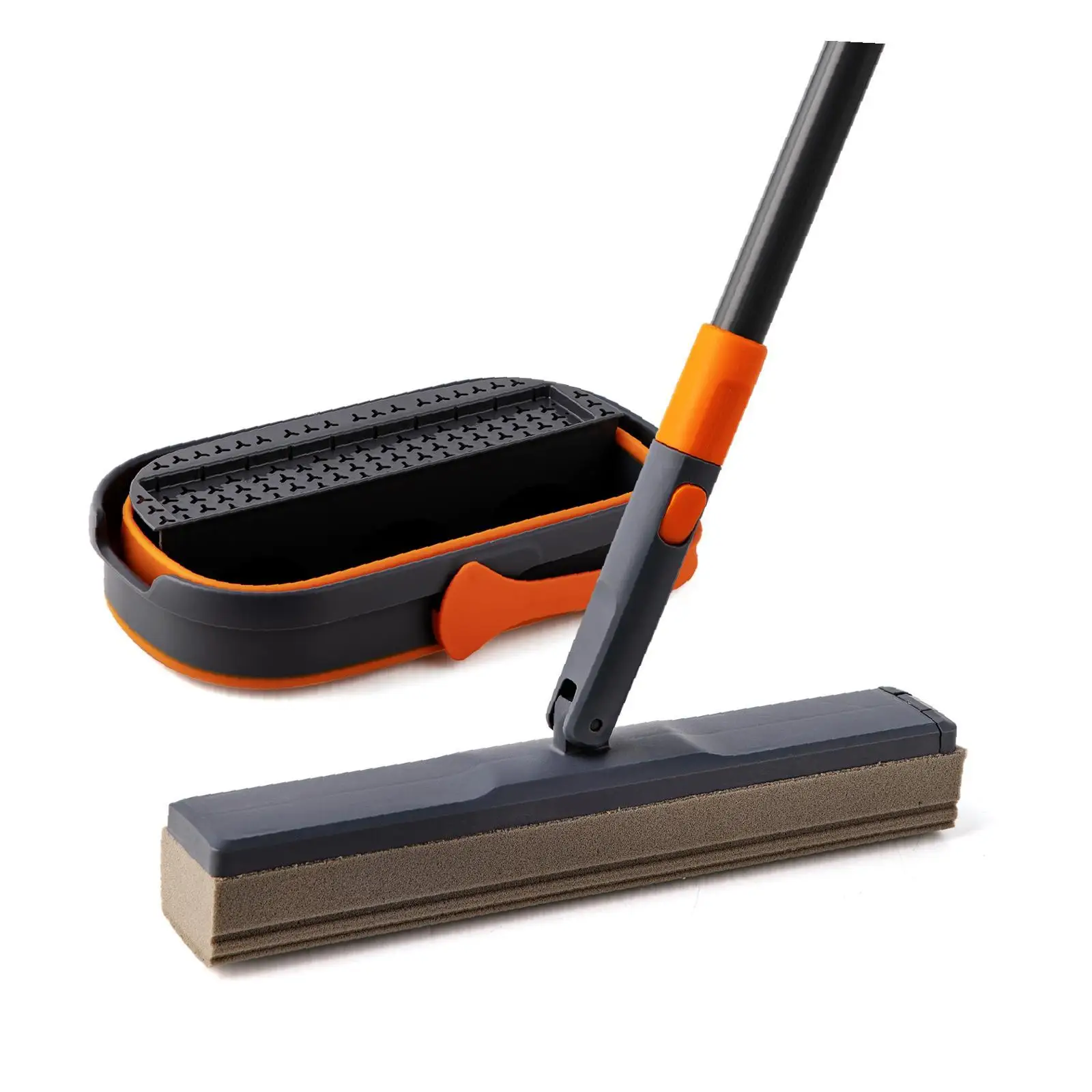 Sponge Mop Kit Adjustable Floor Cleaning System with Wringer Bucket Set for Home and Office Use
Sponge Mop Kit Adjustable Floor Cleaning System with Wringer Bucket Set for Home and Office Use