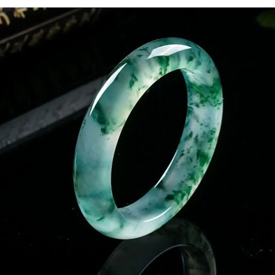 Myanmar Ice Piaocui Bracelet Full Green Premium Ice Run Girls Jade Bracelet 
Myanmar Ice Piaocui Bracelet Full Green Premium Ice Run Girls Jade Bracelet