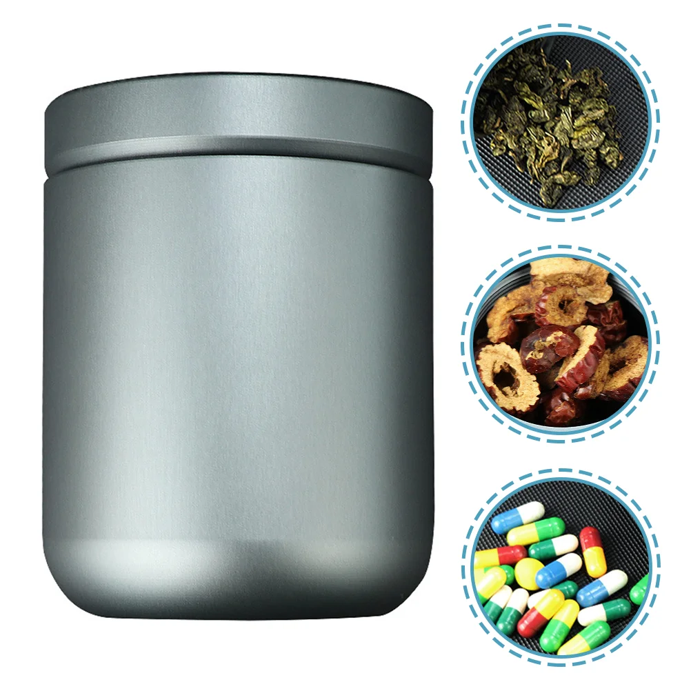 Airtight Storage Tank Containers Pillbox Aluminum Canister Tea Portable Jar Simple
Airtight Storage Tank Containers Pillbox Aluminum Canister Tea Portable Jar Simple