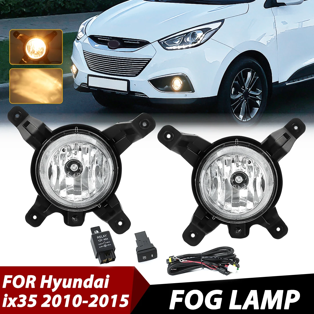 Fog Lamp Assemly For Hyundai ix35 2010-2015 Fog Lights Front Bumper Driving Lamps Headlight 92201-2Z000 92202-2Z000
Fog Lamp Assemly For Hyundai ix35 2010-2015 Fog Lights Front Bumper Driving Lamps Headlight 92201-2Z000 92202-2Z000