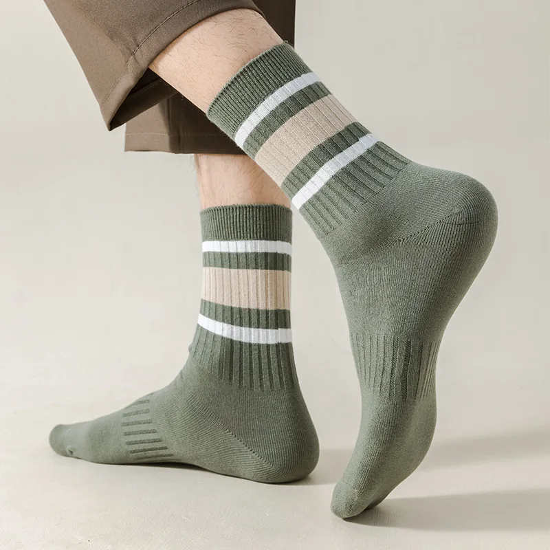 Носки, мужские средние носки-трубочки, полосатые однотонные чулки, дышащие чулки среднего размера, спортивные, для отдыха, мягкие, приятные для кожи
Носки, мужские средние носки-трубочки, полосатые однотонные чулки, дышащие чулки среднего размера, спортивные, для отдыха, мягкие, приятные для кожи