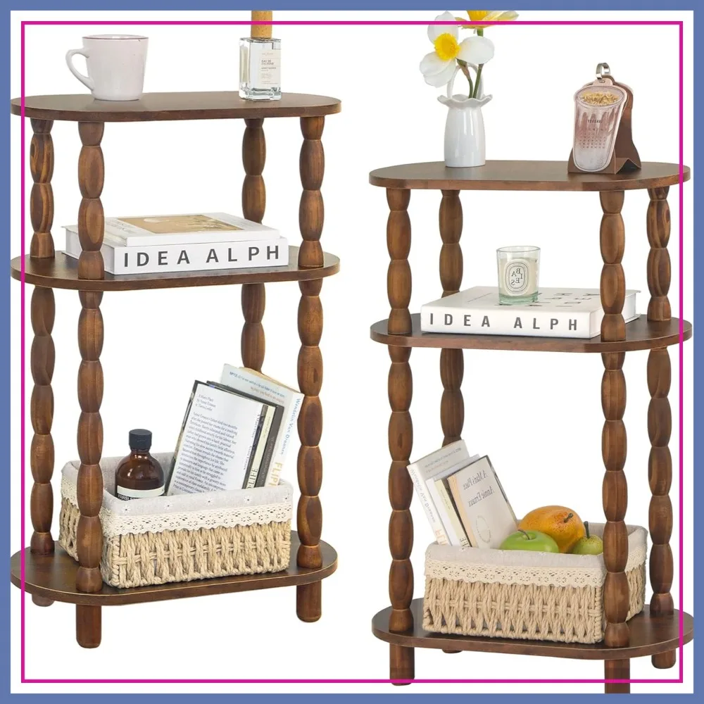 3-Tier Narrow Side Table Set of 2, Skinny End Table for Small Space, Rustic Brown Nightstand for Living Room, Bedroom
3-Tier Narrow Side Table Set of 2, Skinny End Table for Small Space, Rustic Brown Nightstand for Living Room, Bedroom