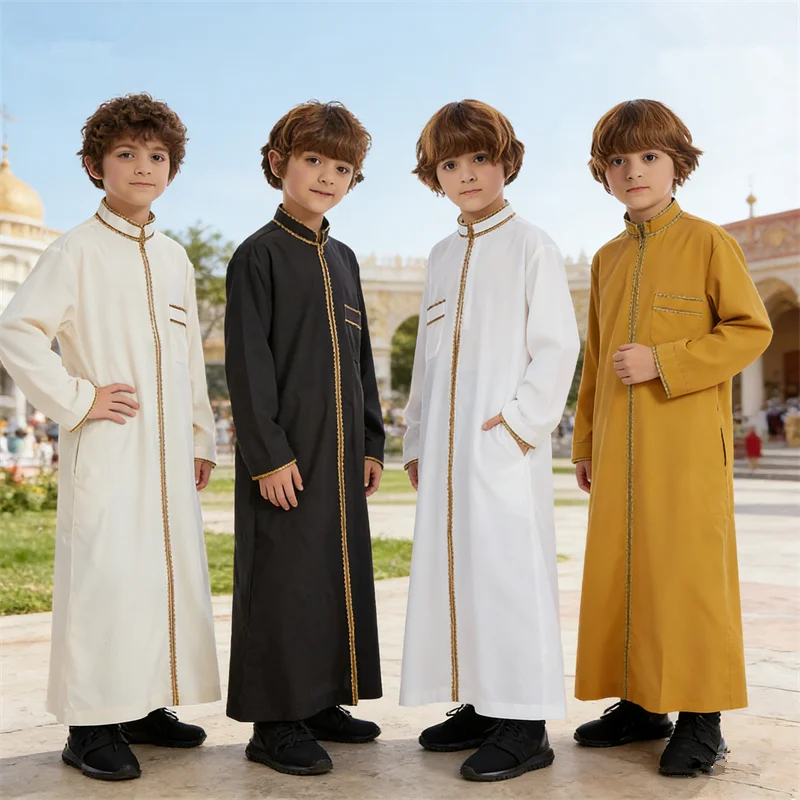 Детская мусульманская одежда для Рамадана и Ид: Абайя, Джубба, Тобе, Исламское платье для мальчиков, Мусульманская роба, Кафтан на молнии, Джеллаба, Дидаша
Детская мусульманская одежда для Рамадана и Ид: Абайя, Джубба, Тобе, Исламское платье для мальчиков, Мусульманская роба, Кафтан на молнии, Джеллаба, Дидаша