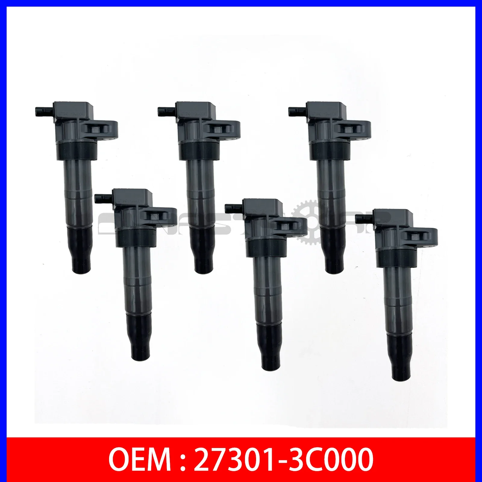 Катушка зажигания 27301-3C000 для Hyundai Azera Genesis Santa Fe, Kia Sedona Sorento 27301 3C000, 6 шт.
Катушка зажигания 27301-3C000 для Hyundai Azera Genesis Santa Fe, Kia Sedona Sorento 27301 3C000, 6 шт.
