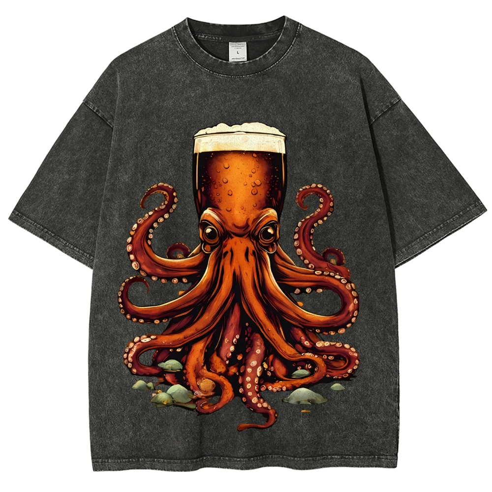 Washed Octopus T Shirt Unisex Casual Fashion Short Sleeve T-shirts Tops Hip Hop Vintage Tee Shirt Men Women Clothing
Washed Octopus T Shirt Unisex Casual Fashion Short Sleeve T-shirts Tops Hip Hop Vintage Tee Shirt Men Women Clothing