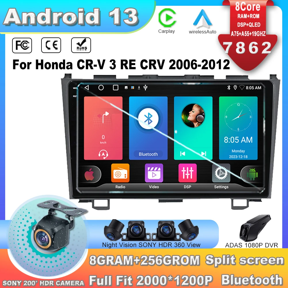 For Honda CR-V 3 RE CRV 2006-2012 Multimedia Player BT 7862CPU Processor Intelligent Android Navigation Car All-in-one Machine
For Honda CR-V 3 RE CRV 2006-2012 Multimedia Player BT 7862CPU Processor Intelligent Android Navigation Car All-in-one Machine