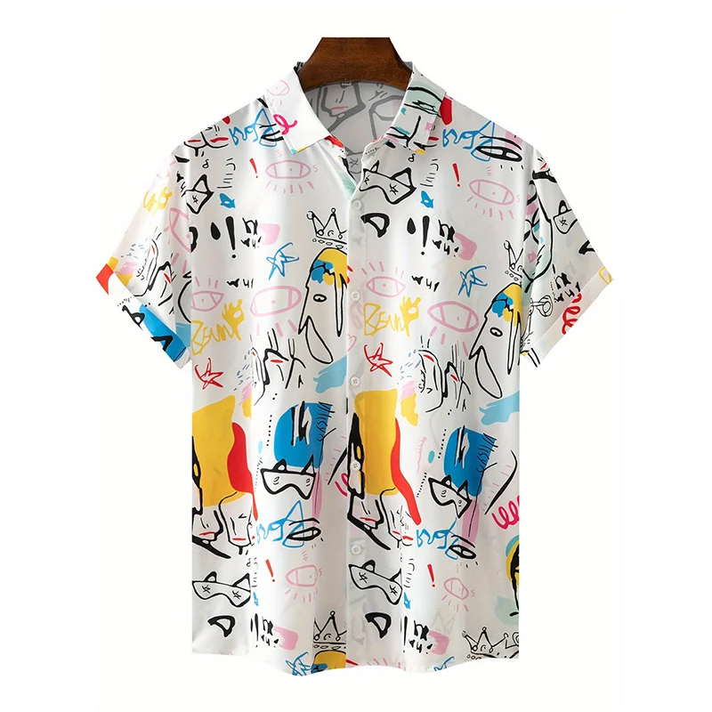 Colorful Abstract Graphic Aloha Shirt For Men Coconut Tree Ball Game 3D Printed Blouse Women Short Sleeve Hawaiian Shirts
Colorful Abstract Graphic Aloha Shirt For Men Coconut Tree Ball Game 3D Printed Blouse Women Short Sleeve Hawaiian Shirts