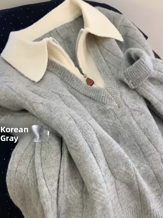 Корейский вязаный свитер с воротником-стойкой и цветовыми блоками для женщин, осенне-зимний, новый, в стиле lazy, простой, молодежный, универсальный, с длинными рукавами
Корейский вязаный свитер с воротником-стойкой и цветовыми блоками для женщин, осенне-зимний, новый, в стиле lazy, простой, молодежный, универсальный, с длинными рукавами