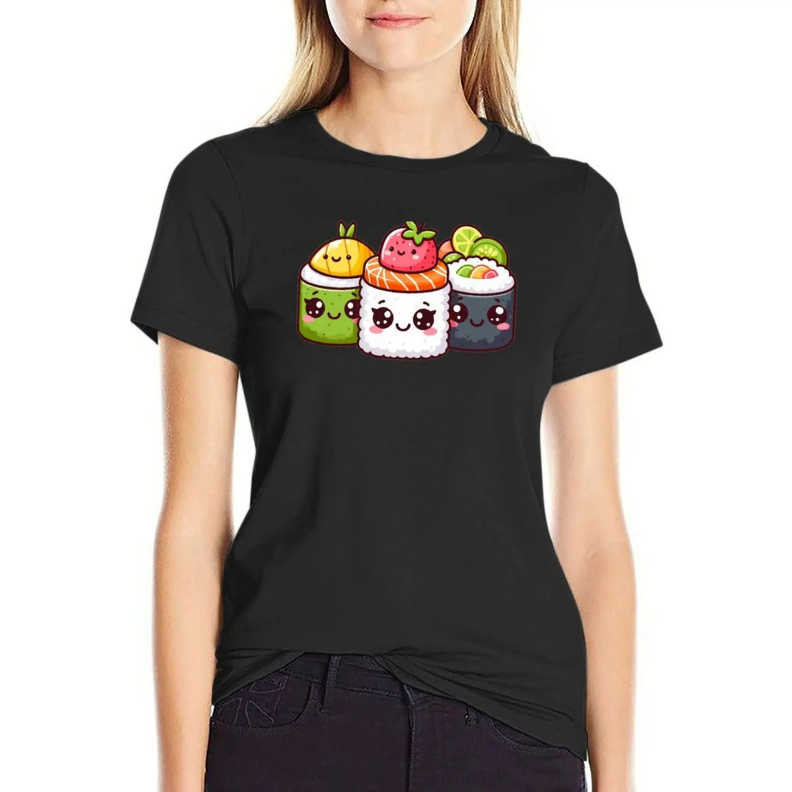 Sushi Friends T-Shirt vintage aesthetic clothes Aesthetic clothing blacks t shirts for Womens
Sushi Friends T-Shirt vintage aesthetic clothes Aesthetic clothing blacks t shirts for Womens