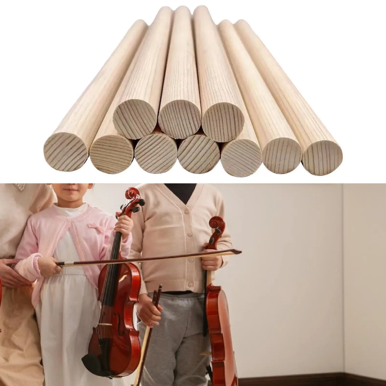 10x Sound Posts for 3/4 4/4 Wooden Professional Quality Parts Violin Columns
10x Sound Posts for 3/4 4/4 Wooden Professional Quality Parts Violin Columns