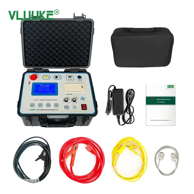 VLUUKE 20KV Portable Insulation Tester 220V High Precision Digital Display IP67 Protection Aluminum Alloy 2-Year Warranty
VLUUKE 20KV Portable Insulation Tester 220V High Precision Digital Display IP67 Protection Aluminum Alloy 2-Year Warranty