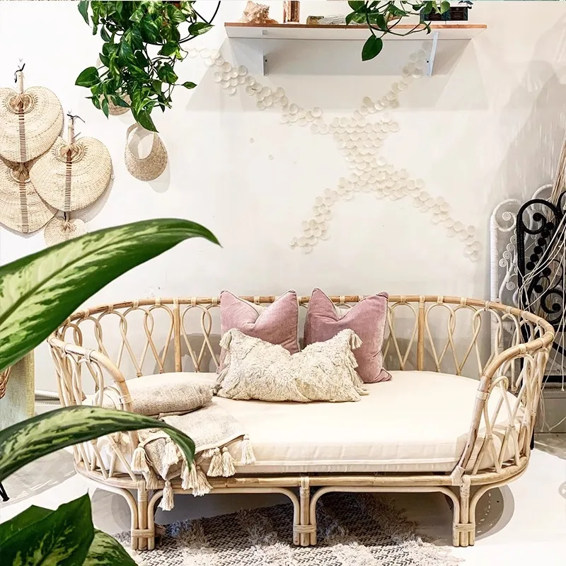 Modern Two-Seater Rattan Woven Sofa Furniture Set Natural Wicker for Living Room Dining Bootstrap Grid Fabric
Modern Two-Seater Rattan Woven Sofa Furniture Set Natural Wicker for Living Room Dining Bootstrap Grid Fabric