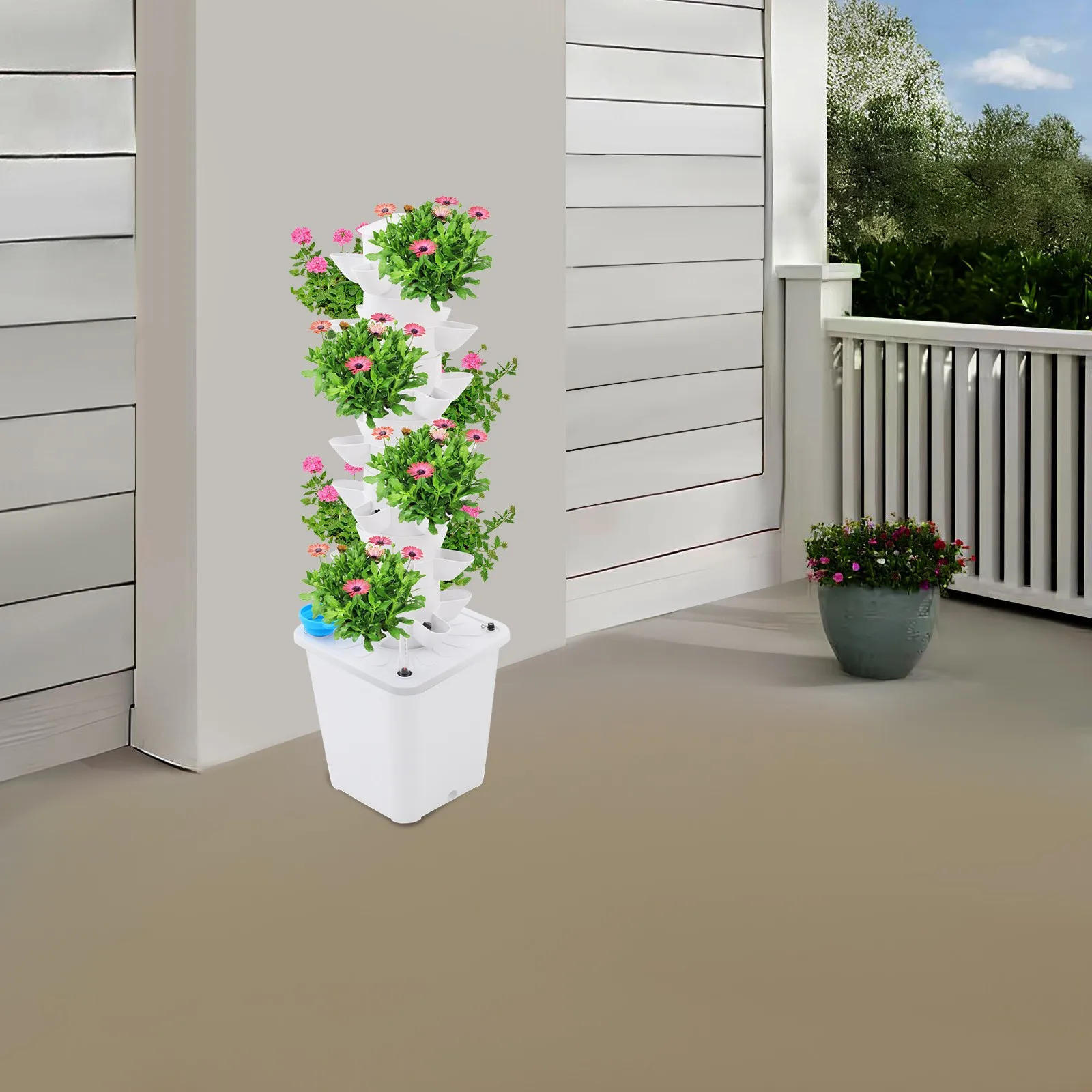 7-Tier Plants Hydroponic Tower, Germination Kits Hydroponic Tower 35 Holes, White Grow System Auto Water Circulation, Brushless Water Pump 63.4GPH
7-Tier Plants Hydroponic Tower, Germination Kits Hydroponic Tower 35 Holes, White Grow System Auto Water Circulation, Brushless Water Pump 63.4GPH