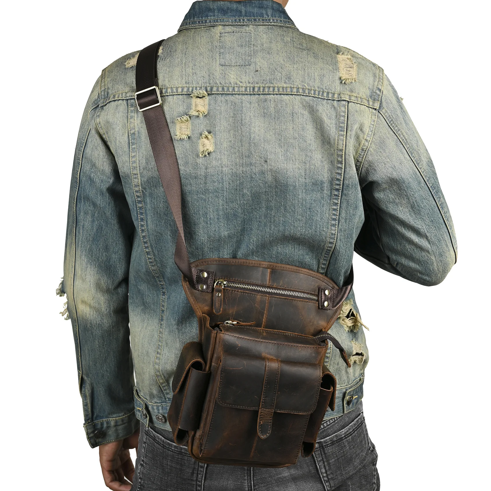 Crazy Horse Leather Shoulder Bags 11 inch Men Waist Bags Large Capacity Solid Vintage Handbags Men Outddor Belt Waist Bags
Crazy Horse Leather Shoulder Bags 11 inch Men Waist Bags Large Capacity Solid Vintage Handbags Men Outddor Belt Waist Bags