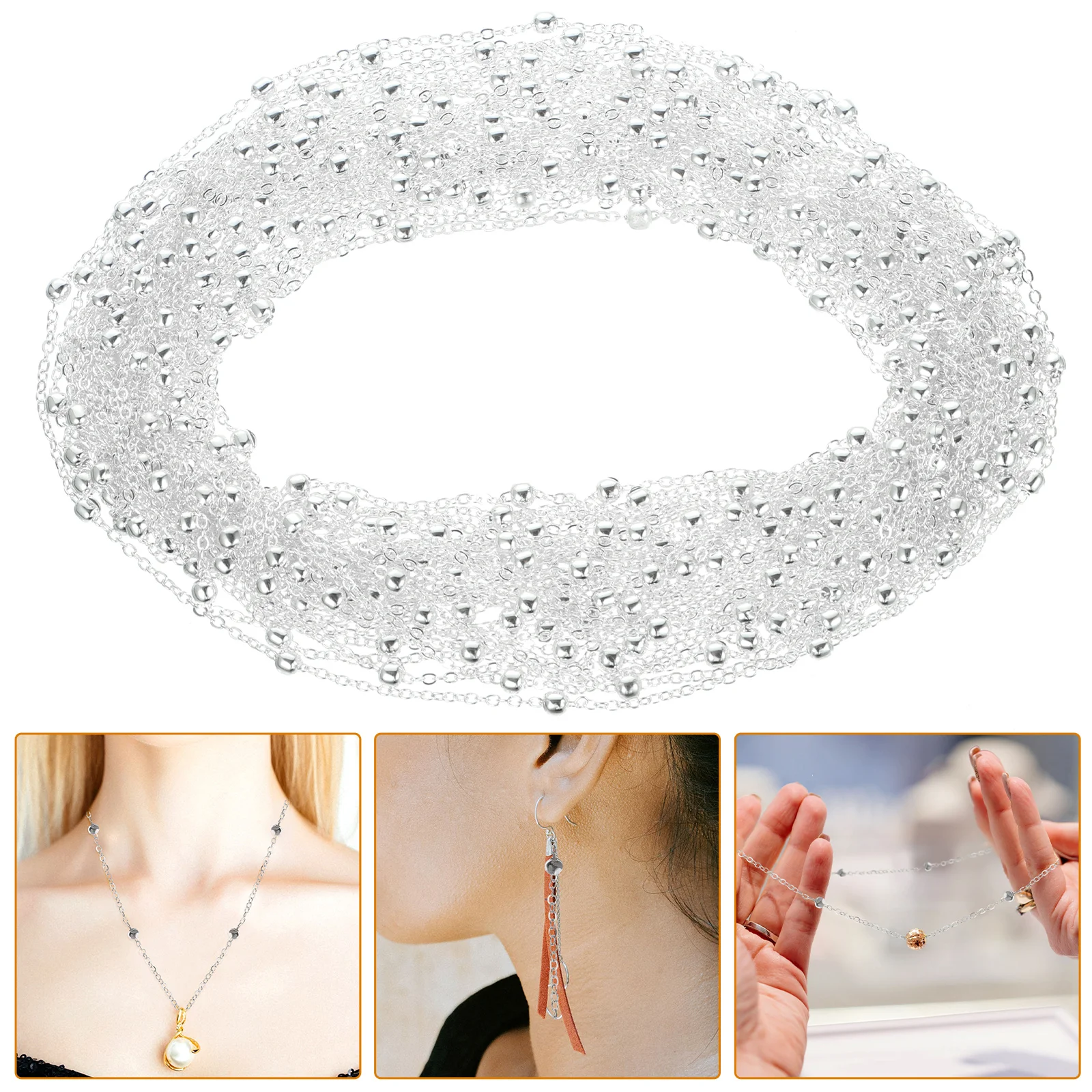 1 Roll Necklace Chain Cable Diy Hairpin Jewelry Chains Supplies For Women Durable Skin-Friendly Long Thin Elegant Modern
1 Roll Necklace Chain Cable Diy Hairpin Jewelry Chains Supplies For Women Durable Skin-Friendly Long Thin Elegant Modern
