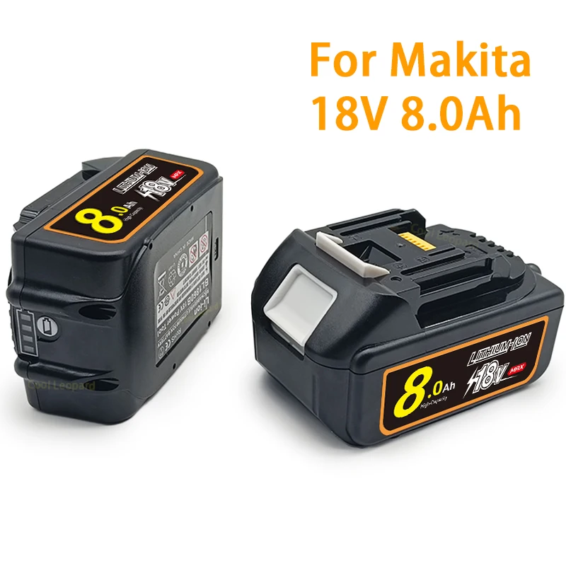 New 18V 8Ah Lithium Ion Battery,for Makita Power Tool Cordless Drills BL1840 BL1850 BL1830 BL1860B 18V 8000mAh Li-ion Battery
New 18V 8Ah Lithium Ion Battery,for Makita Power Tool Cordless Drills BL1840 BL1850 BL1830 BL1860B 18V 8000mAh Li-ion Battery