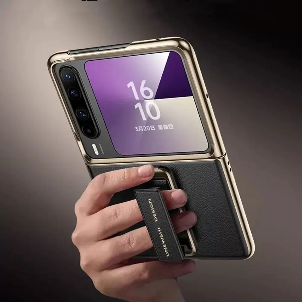 Genuine Cowhide Leather Case for Huawei Pura X Wristband Ratating Bracket Back Cover
Genuine Cowhide Leather Case for Huawei Pura X Wristband Ratating Bracket Back Cover