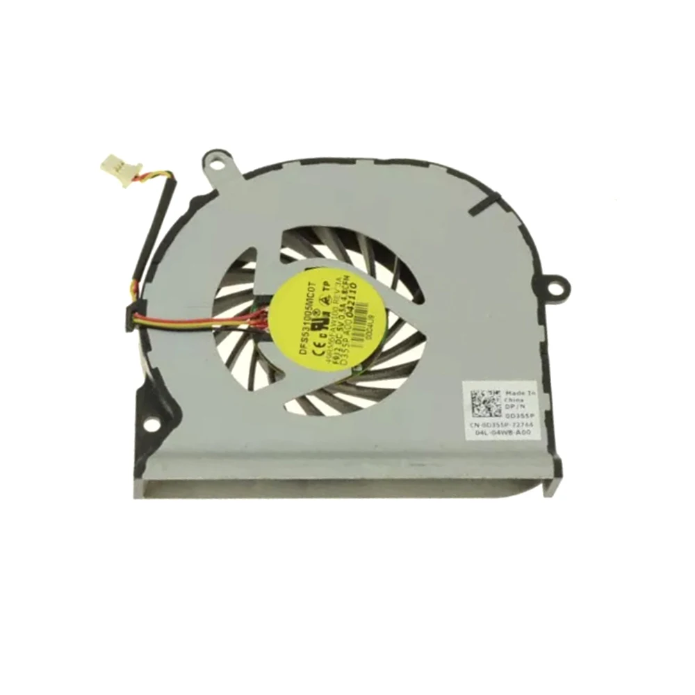 Laptop CPU Fan For DELL For Studio 1569 0D355P D355P DFS531005MC0T F9J2 DC5V 0.5A
Laptop CPU Fan For DELL For Studio 1569 0D355P D355P DFS531005MC0T F9J2 DC5V 0.5A