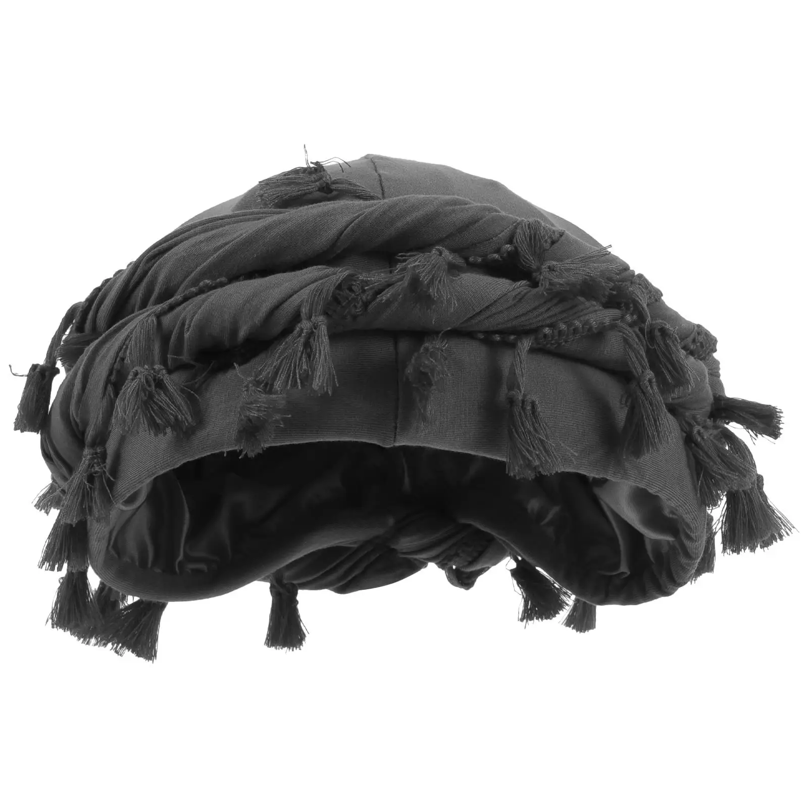 Twisted Turban Men Fringe Elastic Hair Wrap Modal Fiber Size Practical Decorative Tassel Headwear Riding Cap
Twisted Turban Men Fringe Elastic Hair Wrap Modal Fiber Size Practical Decorative Tassel Headwear Riding Cap