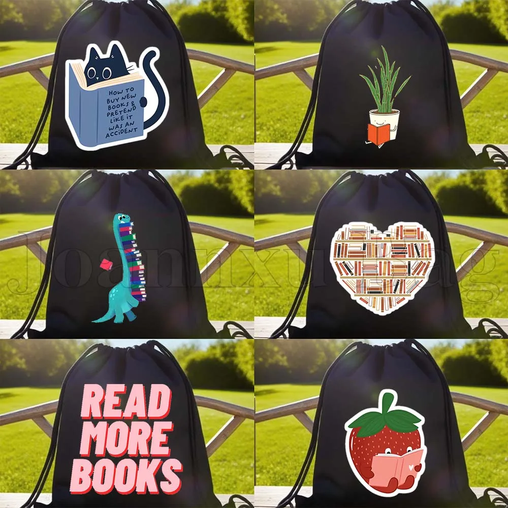 Забавная сумка-мешок на шнурке с милым цветочным принтом и кошкой-читателем для любителей книг, подарки для читателей, спортивный рюкзак для футбола, тренажерного зала, йоги
Забавная сумка-мешок на шнурке с милым цветочным принтом и кошкой-читателем для любителей книг, подарки для читателей, спортивный рюкзак для футбола, тренажерного зала, йоги