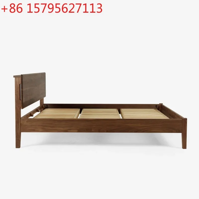 Modern simple pure solid wood bed Nordic style bedroom bed log double bed
Modern simple pure solid wood bed Nordic style bedroom bed log double bed