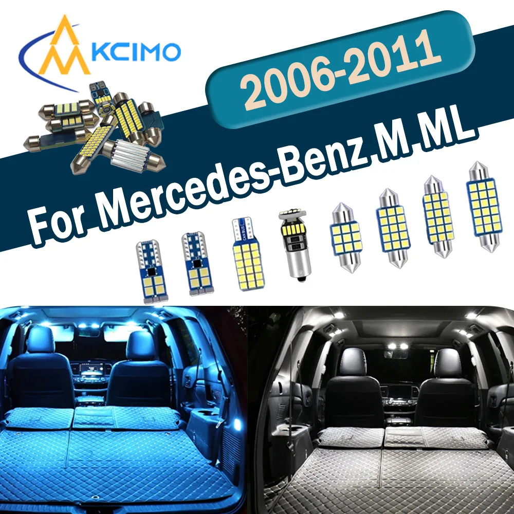 Enhanced Brightness CANBUS No Error LED Interior Light Kit For Mercedes-Benz M ML class W164 2006-2011 Map Lights Bulbs Set
Enhanced Brightness CANBUS No Error LED Interior Light Kit For Mercedes-Benz M ML class W164 2006-2011 Map Lights Bulbs Set