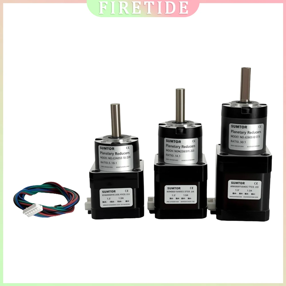 42 Planetary reduction stepping motor gearbox integrated reducer Extended shaft small DC reduction motor
42 Planetary reduction stepping motor gearbox integrated reducer Extended shaft small DC reduction motor