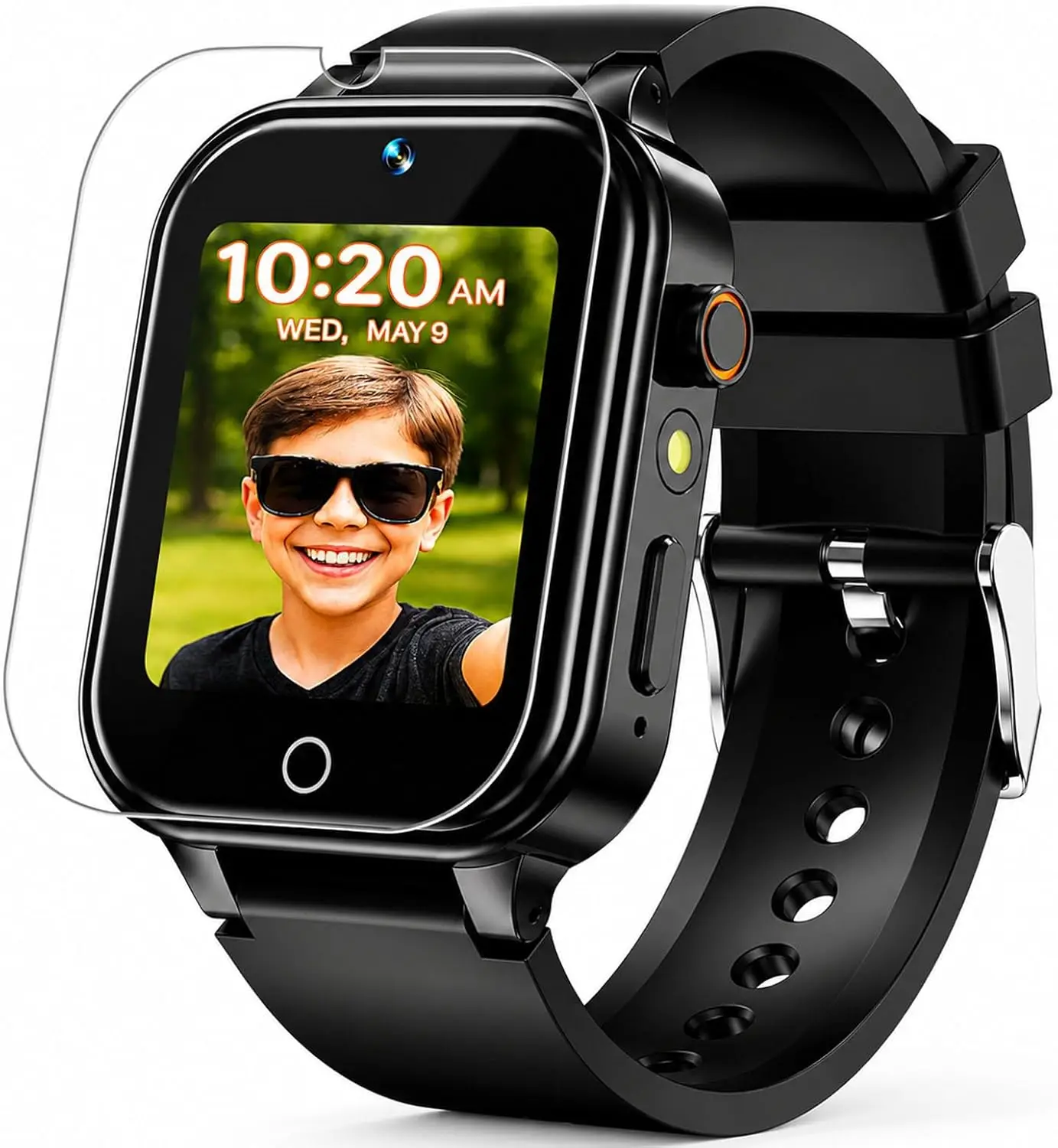 Kids Smart Watch 1.5" Touchscreen with 26 Games, Camera, Music Player, Learning Cards, Gift for 3-12 Years (Black)
Kids Smart Watch 1.5" Touchscreen with 26 Games, Camera, Music Player, Learning Cards, Gift for 3-12 Years (Black)