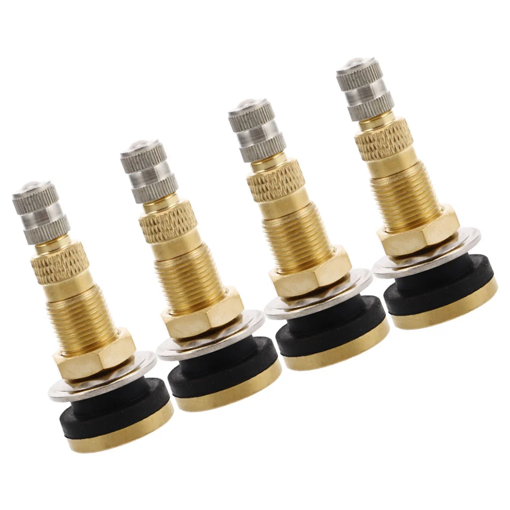 4 Pcs Inflatable Mouth Tires Valve Air Stem Roller Stems for Vehicle Copper Sturdy Brass
4 Pcs Inflatable Mouth Tires Valve Air Stem Roller Stems for Vehicle Copper Sturdy Brass