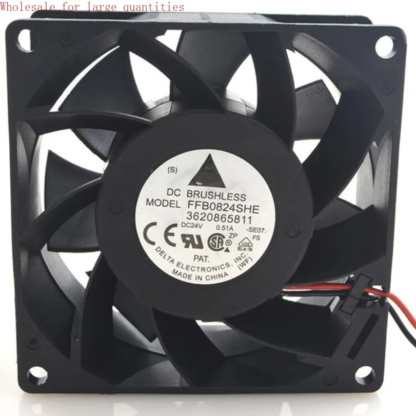 For FFB0824SHE 24V 0.51A 8038 8CM/cm High Airflow Dual Ball Bearing Inverter Fan
For FFB0824SHE 24V 0.51A 8038 8CM/cm High Airflow Dual Ball Bearing Inverter Fan